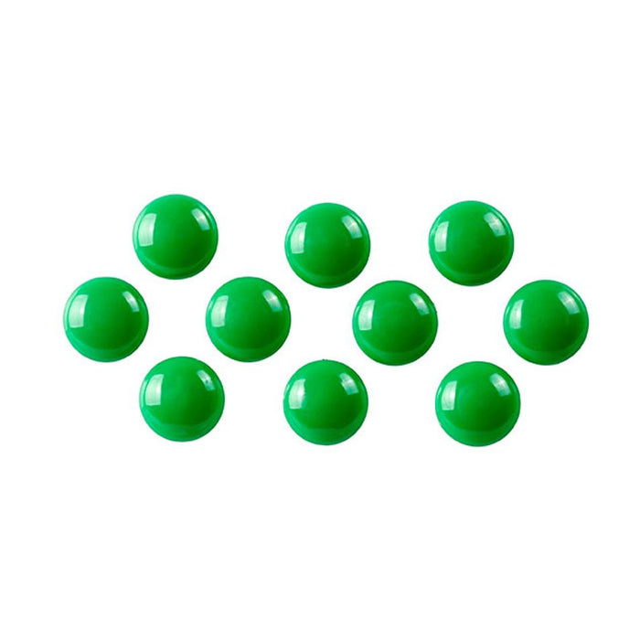 Quartet 20mm Green Magnetic Buttons Pack of 10 QTTMB2300_1