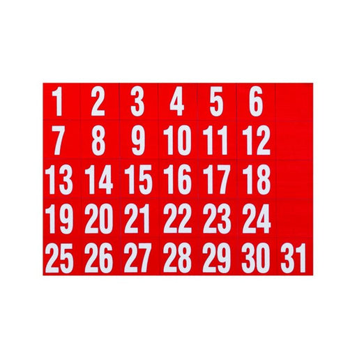 Quartet Organise Dates Magnets Red 25x30mm QTMD31_1