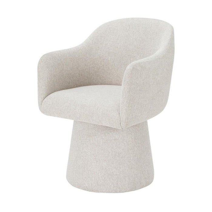 Rembrandt Anna Swivel Accent Chair - White Upholstery MY3286_1