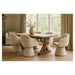 Rembrandt Anna Swivel Accent Chair - White Upholstery MY3286_4