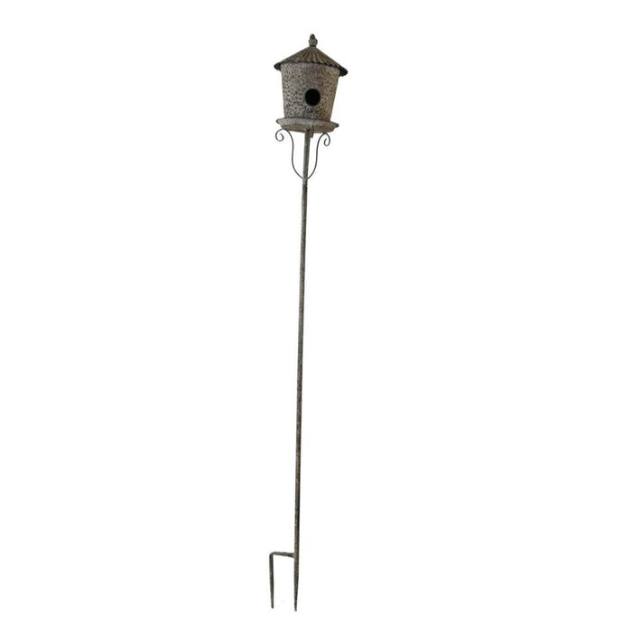 Rembrandt Antique Metal Bird House Garden Stake PL6018_1