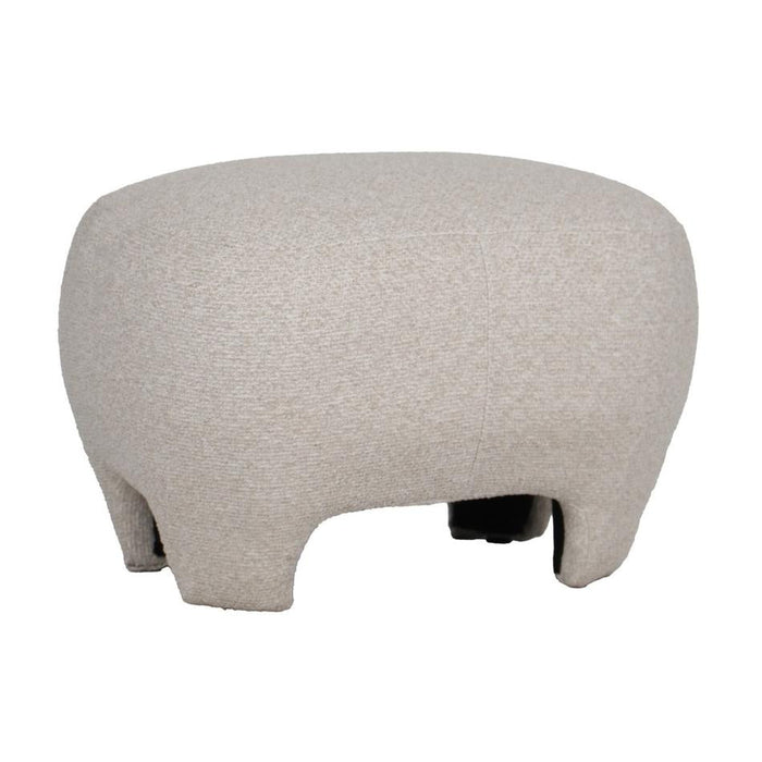 Rembrandt Elle Ottoman - Eggshell Plush Accent LA2034_1