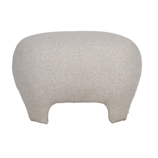 Rembrandt Elle Ottoman - Eggshell Plush Accent LA2034_2