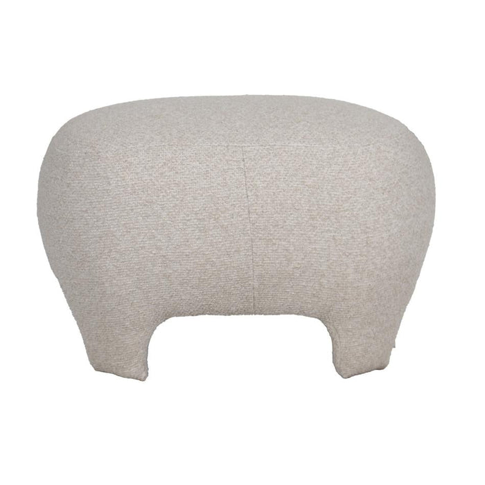 Rembrandt Elle Ottoman - Eggshell Plush Accent LA2034_2