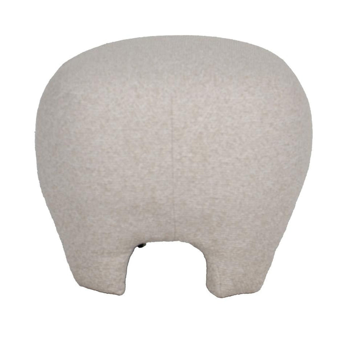 Rembrandt Elle Ottoman - Eggshell Plush Accent LA2034_3