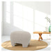 Rembrandt Elle Ottoman - Eggshell Plush Accent LA2034_4