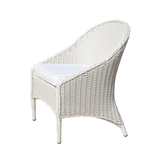 Rembrandt Noosa Outdoor Wicker Chair with Cushion - White_1