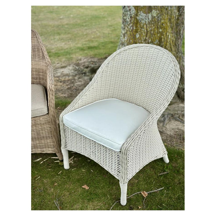 Rembrandt Noosa Outdoor Wicker Chair with Cushion - White_4