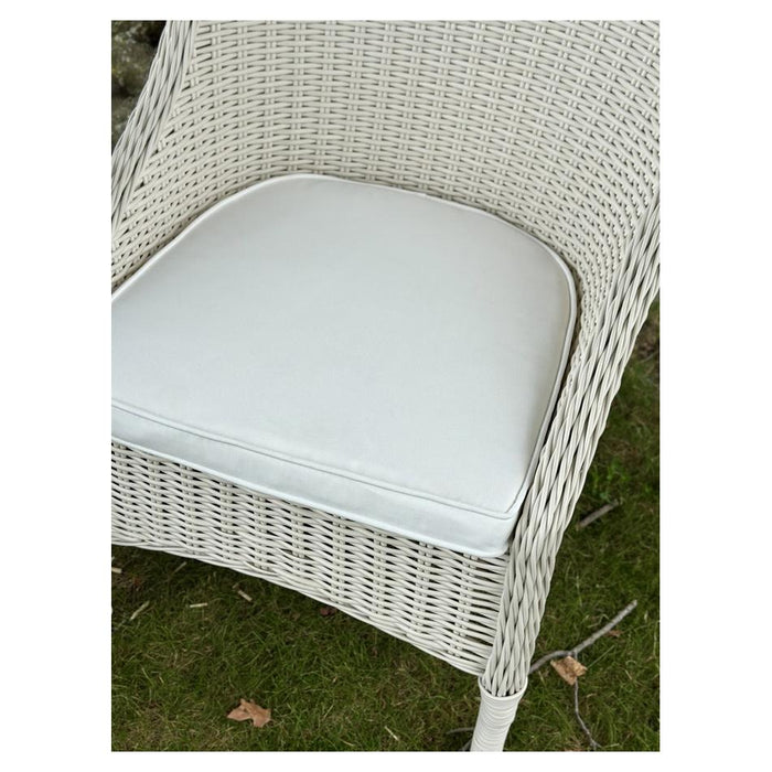 Rembrandt Noosa Outdoor Wicker Chair with Cushion - White_5