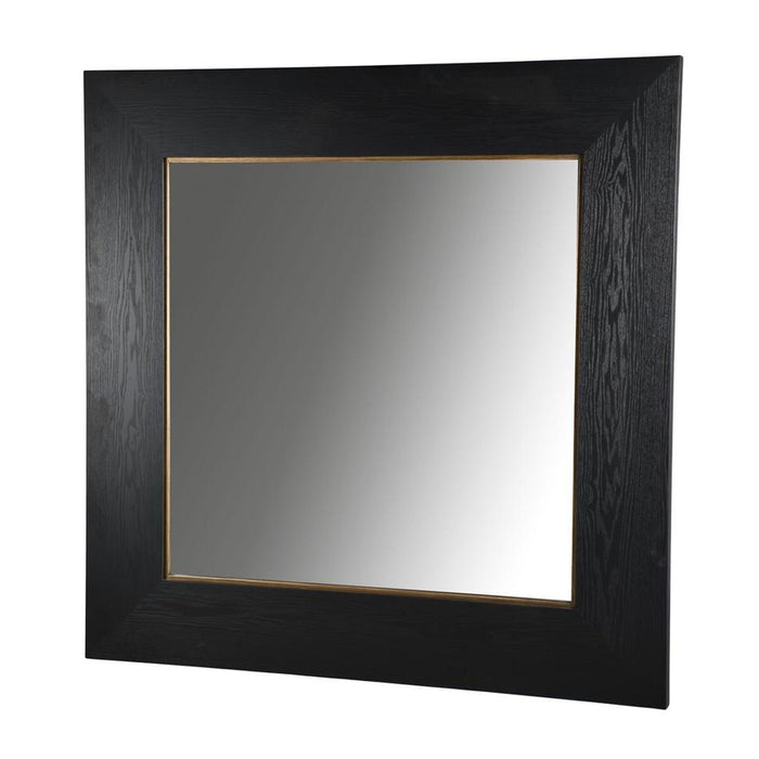 Rembrandt Square Mirror Black Oak & Gold Frame EM8005_1