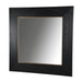 Rembrandt Square Mirror Black Oak & Gold Frame EM8005_1