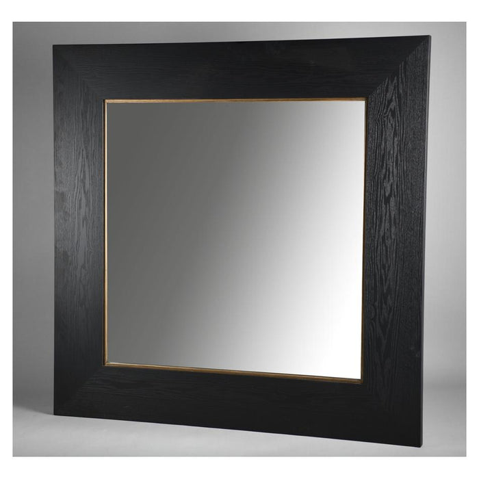 Rembrandt Square Mirror Black Oak & Gold Frame EM8005_2