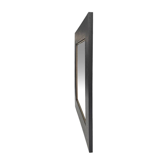 Rembrandt Square Mirror Black Oak & Gold Frame EM8005_4