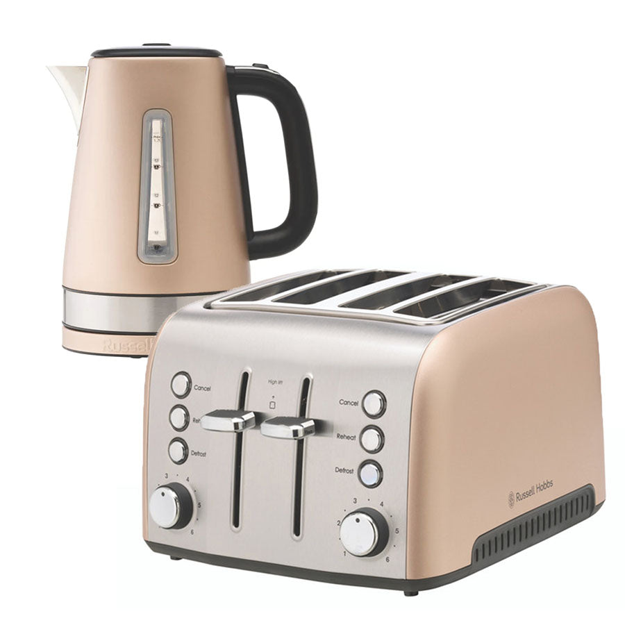 Russell Hobbs Brooklyn Champagne Toaster and Kettle Set — Folders