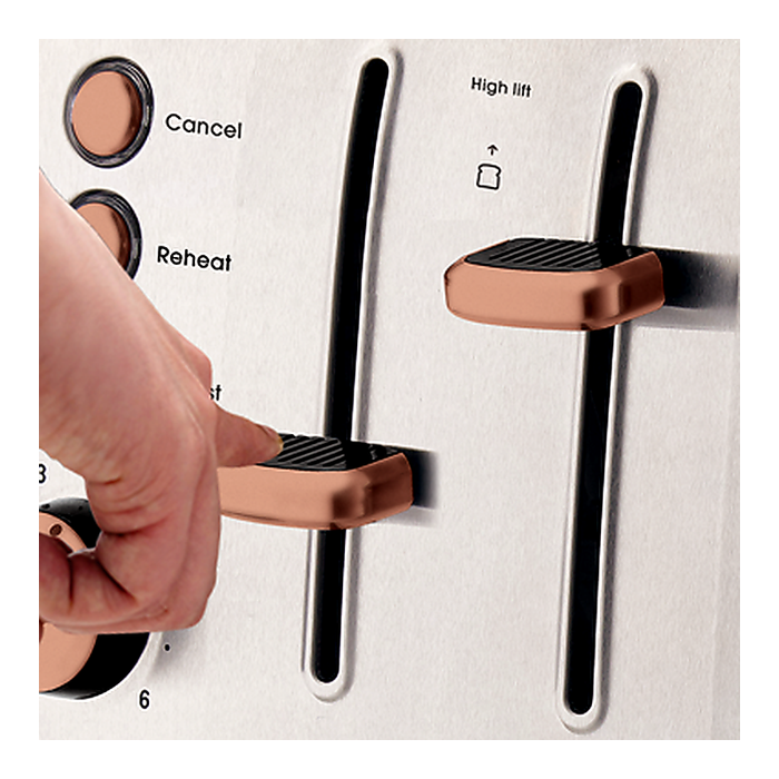 Russell Hobbs Brooklyn 4 Slice Toaster - Copper RHT94COP_4