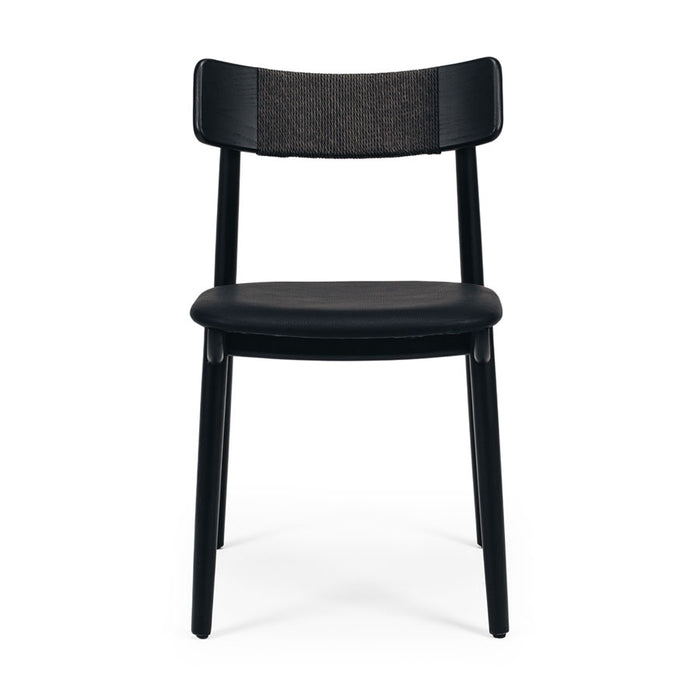 Kontur and Niles Six Seat Dining Suite Black oak