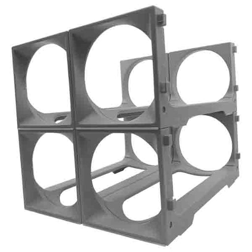Winex Stakrax Wine Storage 4 Bottle Fridge Kit – Silver SX5004S