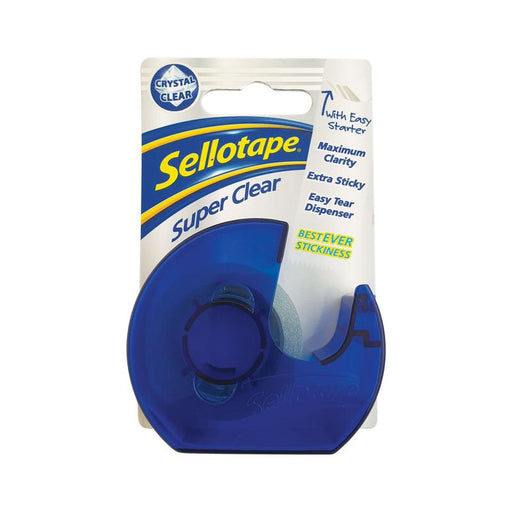 Sellotape Super Clear on Dispenser 18mmx15m 1765966_1