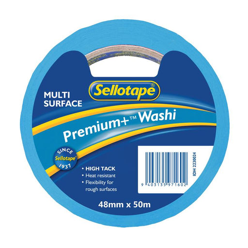 Sellotape Washi Premium+ Multi Surface 48mm x 50m 2230048_1