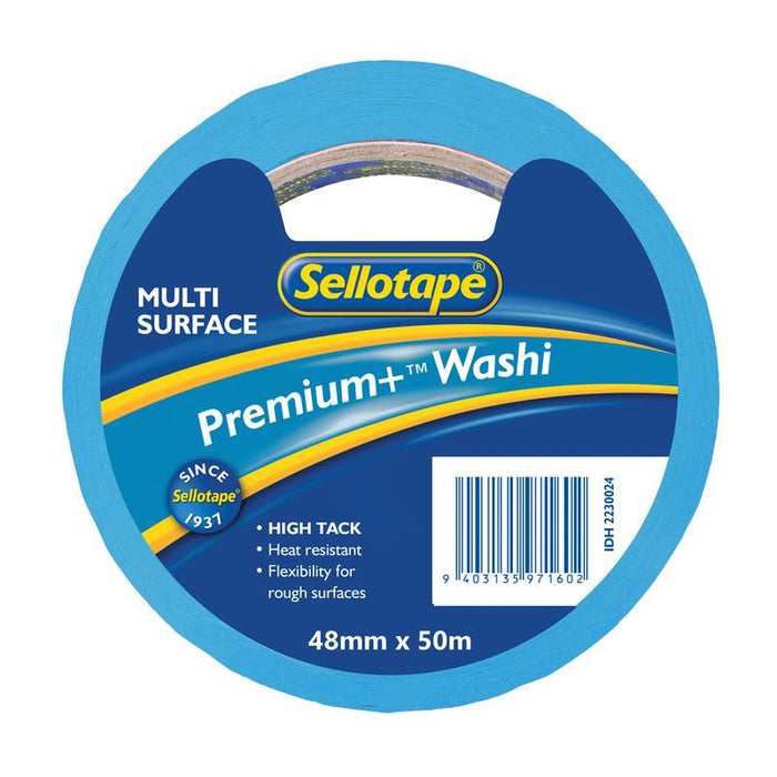 Sellotape Washi Premium+ Multi Surface 48mm x 50m 2230048_1