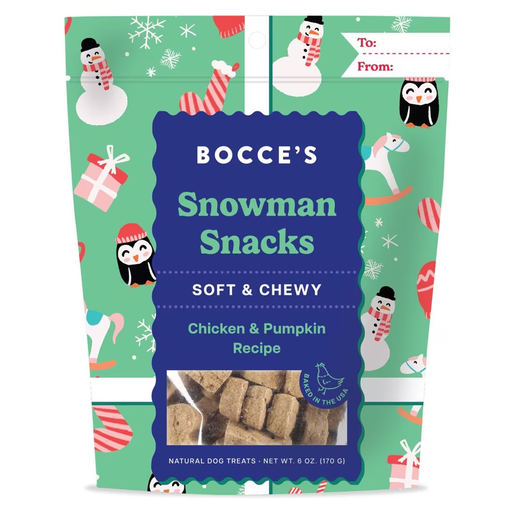 Snowman Snacks Chicken & Pumpkin | Bocce's Bakery 1