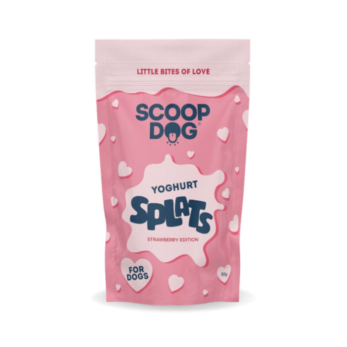 Strawberry Yoghurt Splats Dog Treats | Scoop Dog 1