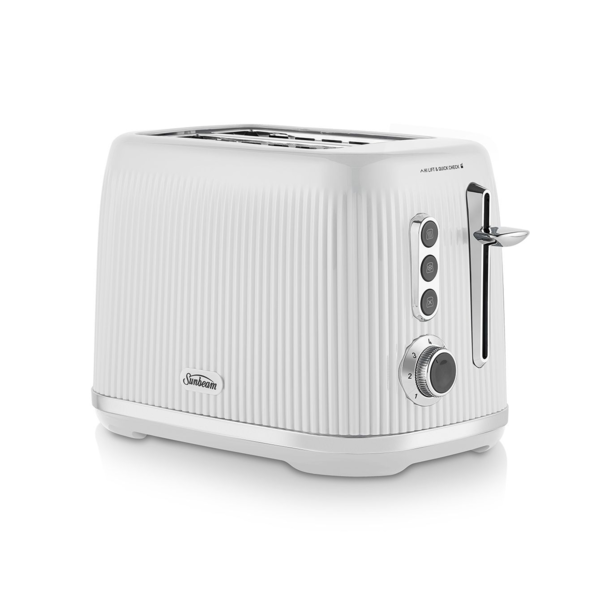 Sunbeam Brightside 2 Slice Toaster White TAP1002WH