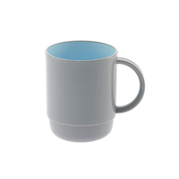 Electus 450Ml Grey And Blue Plastic Mug TCG056