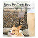 Doglemi Retro Portable Water-repellant Cotton Dog Treat Pouch with Clip 5