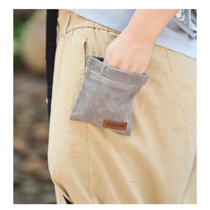 Doglemi Retro Portable Water-repellant Cotton Dog Treat Pouch with Clip 9