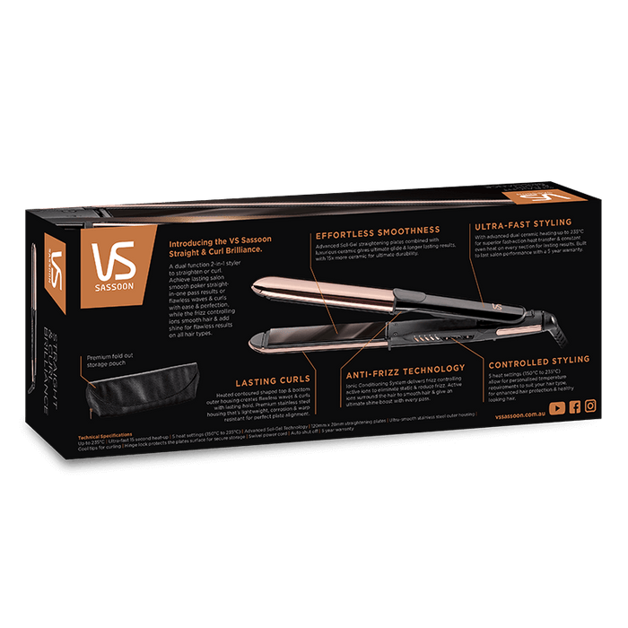 VS Sassoon Straight & Curl Styler VSS481A
