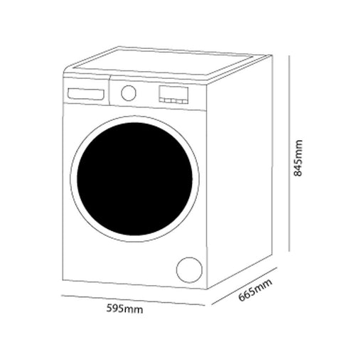 Parmco 6KG Dryer Condensor / 10KG Washer, White WD106WF02_5