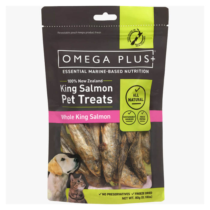 Omega Plus Whole Salmon Treats 80g 1