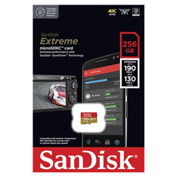 Sandisk 256Gb High Extreme Microsdxc Class 10, Reads 190Mb/S, Writes 130Mb/S_2