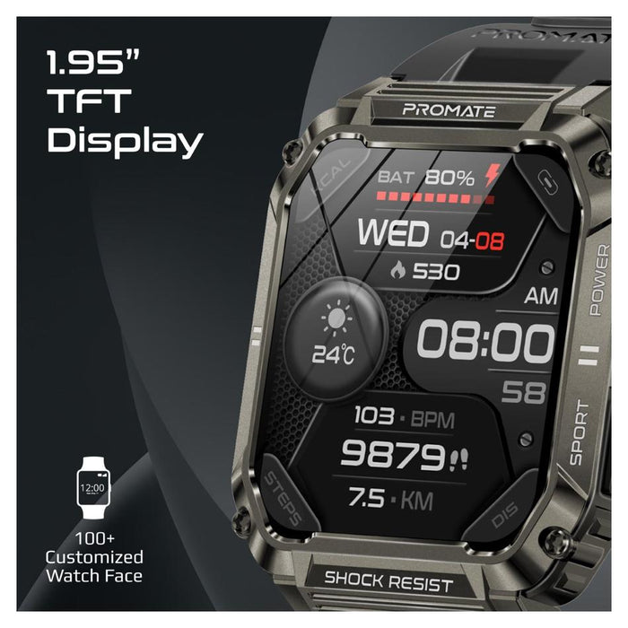 Promate Ip67 Shock-Resist Smart Watch XWATCH-S19.BLK