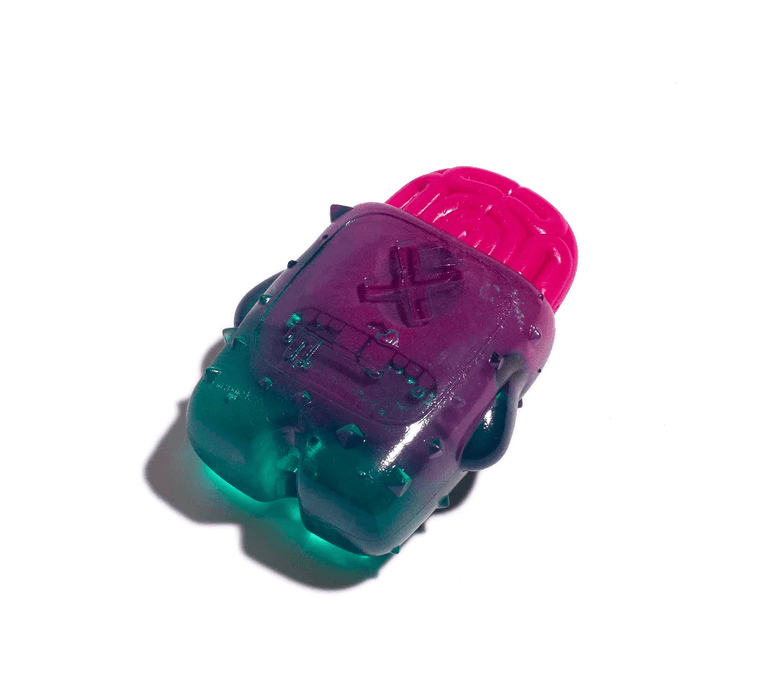 Teddys source 8768175636694 image 2: ZeeDog Brain Dead chew toy with brains on top with the product laying flat