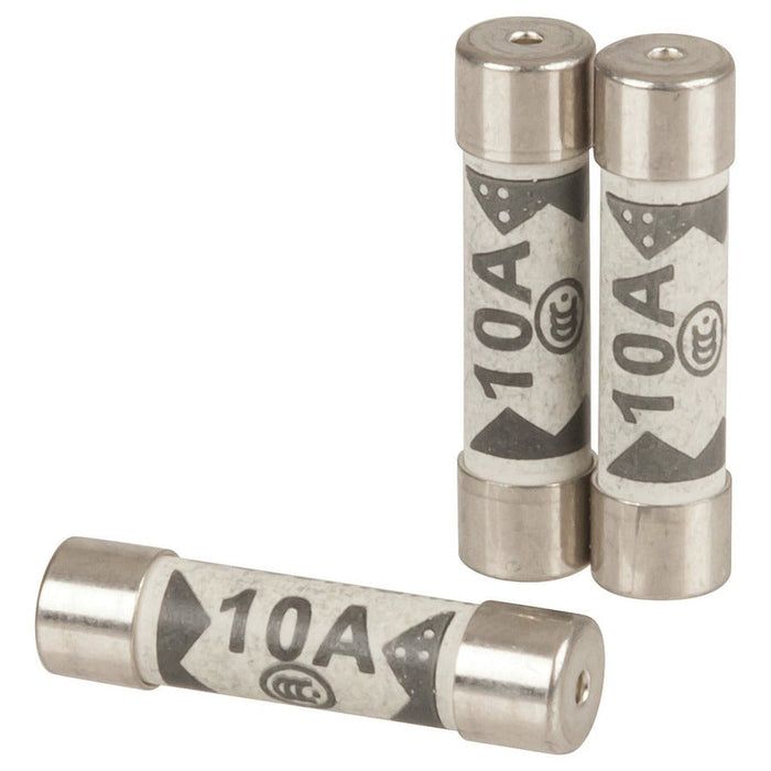 Ceramic Fuse 6 x 25mm 10A Fast Blow - Folders