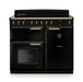 Falcon NGC Classic Deluxe 100cm Induction Range Cooker — Gloss Black / Antique Brass