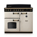 Falcon NGC Classic Deluxe 100cm Induction Range Cooker — Pale Cream / Antique Brass