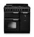 Falcon NGC Classic Deluxe 90cm Dual Fuel Range Cooker — Charcoal Black / Chrome