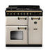 Falcon NGC Classic Deluxe 90cm Dual Fuel Range Cooker — Pale Cream / Antique Brass