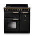 Falcon NGC Classic Deluxe 90cm Induction Range Cooker — Charcoal Black / Antique Brass