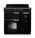 Falcon NGC Classic Deluxe 90cm Induction Range Cooker — Gloss Black / Chrome
