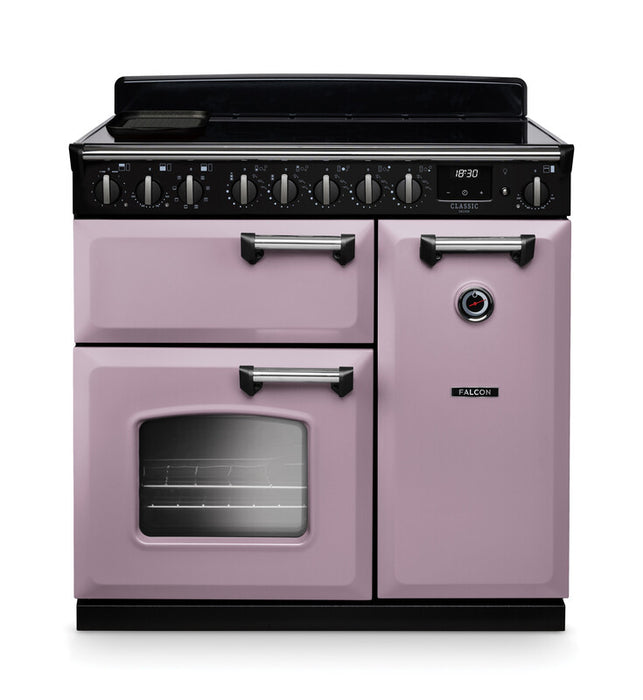 Falcon NGC Classic Deluxe 90cm Induction Range Cooker — Heather / Chrome
