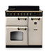 Falcon NGC Classic Deluxe 90cm Induction Range Cooker — Pale Cream / Antique Brass