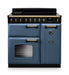 Falcon NGC Classic Deluxe 90cm Induction Range Cooker — Stone Blue / Antique Brass