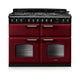 Falcon NGC Classic Deluxe 110cm Dual Fuel Range Cooker with Slow Cook Oven — Bordeaux / Chrome