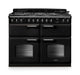 Falcon NGC Classic Deluxe 110cm Dual Fuel Range Cooker with Slow Cook Oven — Charcoal Black / Chrome