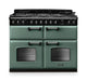 Falcon NGC Classic Deluxe 110cm Dual Fuel Range Cooker with Slow Cook Oven — Mineral Green / Chrome