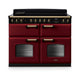 Falcon NGC Classic Deluxe 110cm Induction Range Cooker with Slow Cook Oven — Bordeaux / Antique Brass